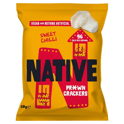 Native Snacks Prawn Crackers Sweet Chilli Sharing Crackers 60g