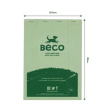 Beco mint scented extra large dog poop bags 270 pack - British product