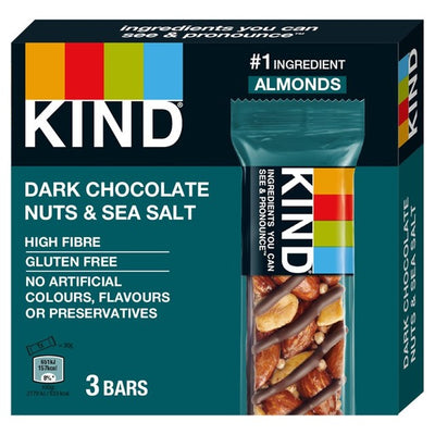 Kind Dark Chocolate Nuts & Sea Salt Snack Bars Multipack 90g
