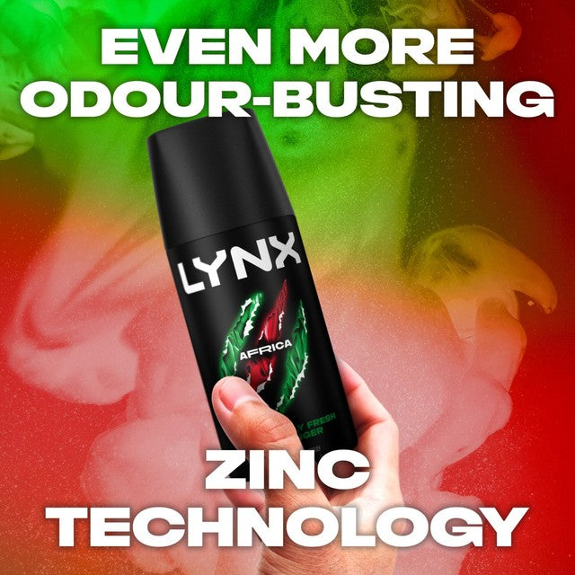 Lynx Africa deodorant body spray 35ml, UK version