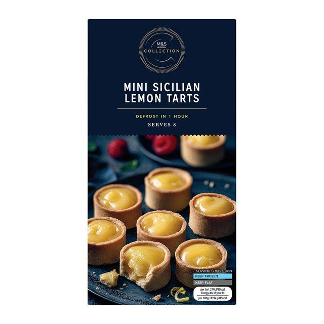 M&S Mini Sicilian Lemon Tarts 168g, imported from the UK