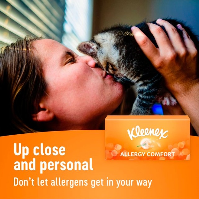 Kleenex Allergy Comfort Tissues Box 56 pack, UK version