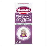 Benylin Childrens Dry Cough and Sore Throat Syrup Blackcurrant 125ml