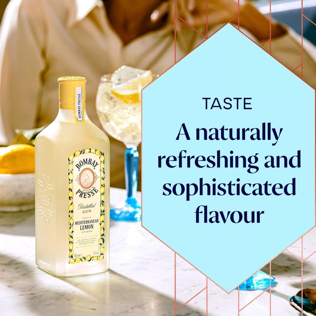 Bombay Sapphire Citron Presse Mediterranean Lemon gin 70cl - British product
