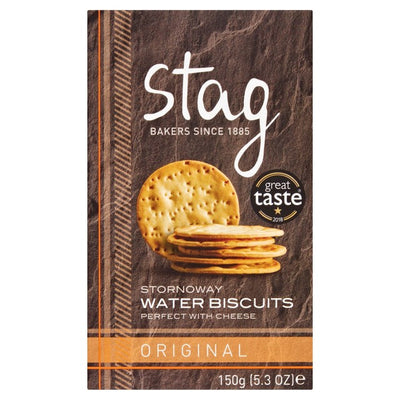 Stag Bakeries Original Water Biscuits Savoury Biscuits 150g