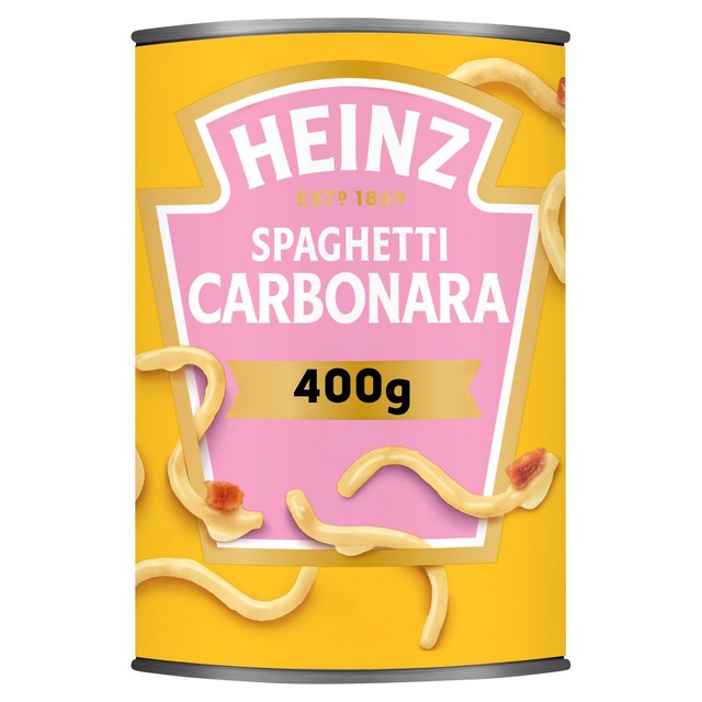 Heinz Spaghetti Carbonara canned pasta 400g, UK version