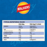 Walkers Cheese & Onion potato crisps 6 bags (British brand)