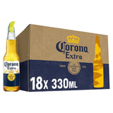 Corona Extra Mexican lager beer 18 x 330ml bottles - British product