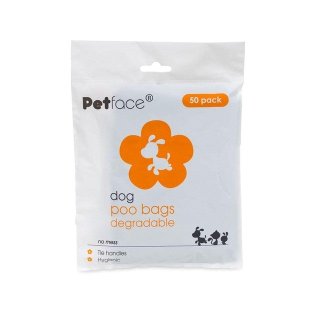 Petface degradable poop bags 50 bags, imported from the UK