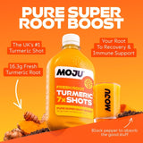 Moju turmeric vitality dosing bottle 7x shots 420ml, imported from the UK
