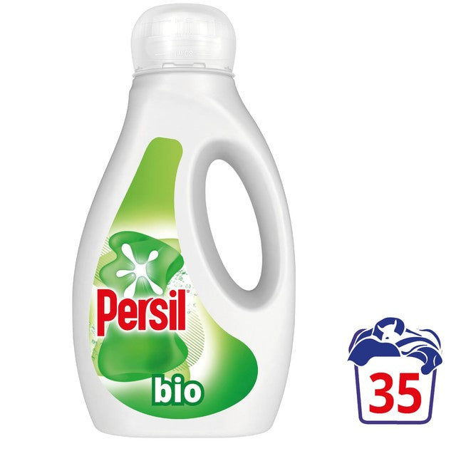 Persil Bio liquid laundry detergent 945ml, imported from the UK