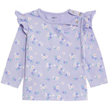 M&S floral baby top purple 0-3 months, imported from the UK