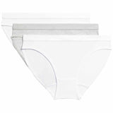 M&S Girls Cotton Stretch Knickers 3 Pack, 7-8 Years, White Mix