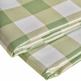 M&S Gingham Wipe Clean Tablecloth, Green Mix