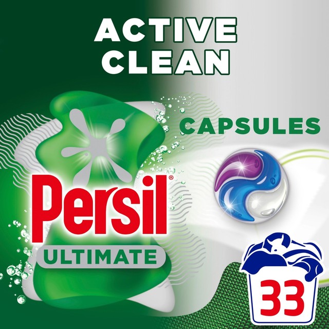 Persil Ultimate Active Clean laundry capsules 33 capsules, imported from the UK