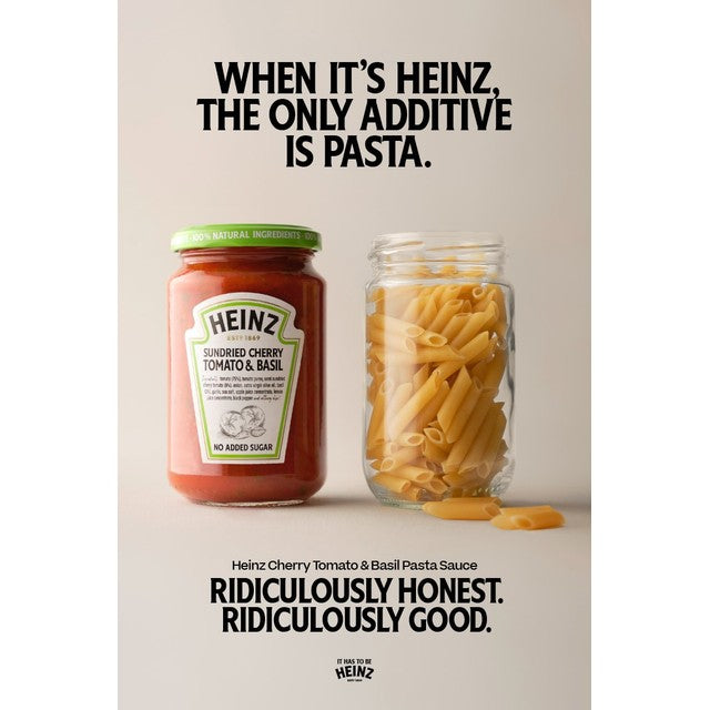 Heinz cherry tomato & basil pasta sauce 350g, UK version