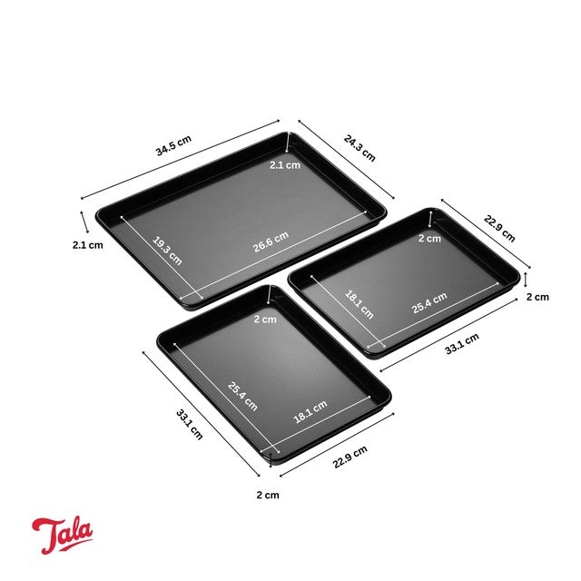 Tala non-stick baking trays set of 3 (British brand)