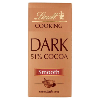 Lindt 51% Dark Cooking Chocolate Bar 200g