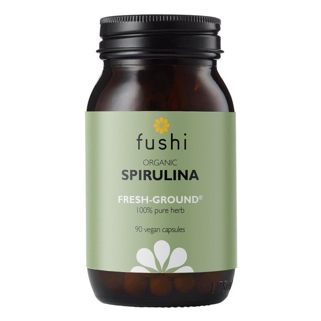 Fushi organic spirulina capsules 90 pack - British product