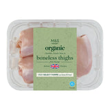 M&S Organic 3 British Chicken Thigh Fillets Poultry 400g