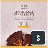 M&S chocolate orange torte 350g, imported from the UK