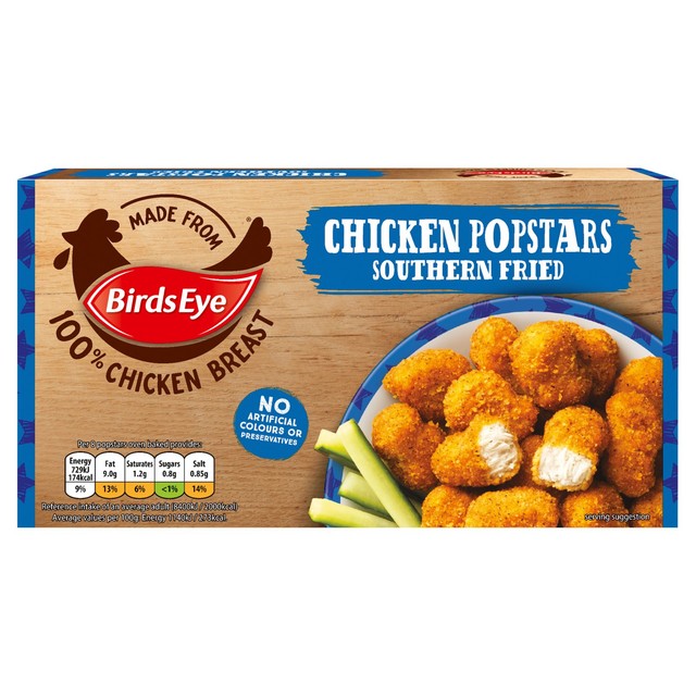 Birds Eye southern fried chicken popstars 150g - British product