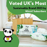 The Cheeky Panda bamboo facial cleansing wipes rose scented (British brand)
