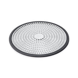 OXO Softworks stainless steel/black shower drain cover 13.2cm imported from the UK