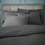 Turner Bianca king duvet set charcoal - British product