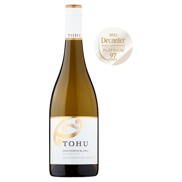 Tohu Awatere Valley Sauvignon Blanc white wine bottle 75cl (British brand)