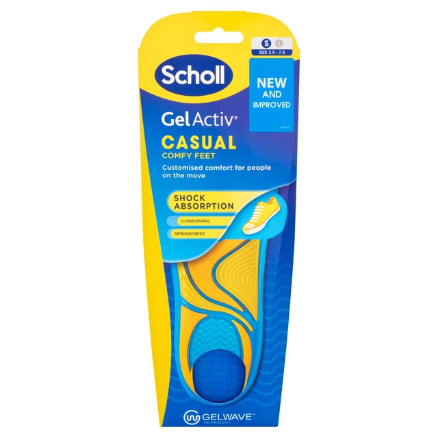 Scholl Gel Activ Casual Insoles Small (British brand)
