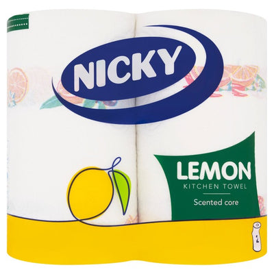 Nicky Lemon Scented Kitchen Towel 2 Rolls