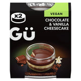 Gü Plant Chocolate & Vanilla Cheesecake Vegan Dessert 2 x 82g