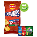 Walkers Squares Flavour Potato Snacks 12 x 22g
