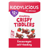 Kiddylicious Crispy Tiddlers Baby Snacks Strawberry Fruit 4 x 12g