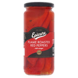 Epicure flame roasted red peppers with vinegar 480g - British product