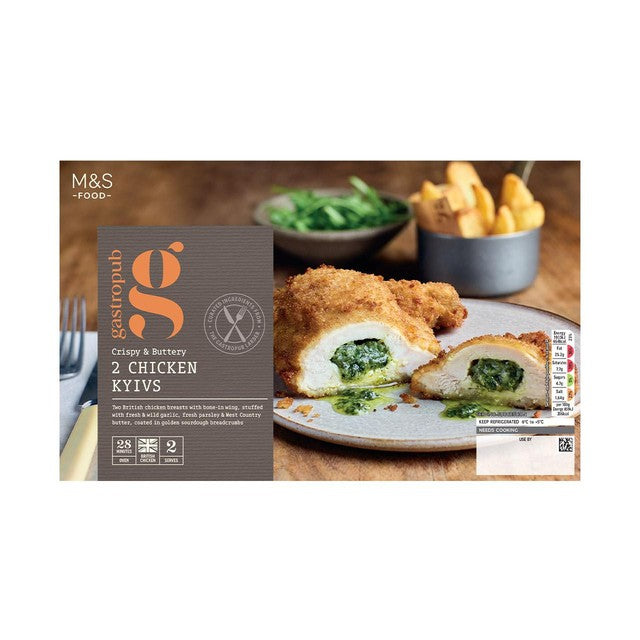 M&S Gastropub Chicken Kyivs 450g, imported from the UK