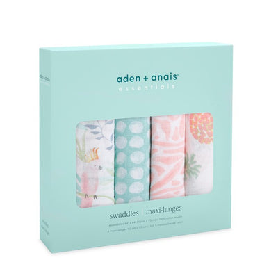 Aden + Anais Tropicalia Muslin Baby Swaddle Blankets 112x112cm