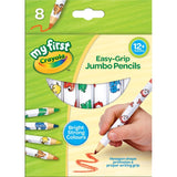 Crayola My First Jumbo Decorated Colouring Pencils 8-Pack