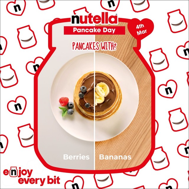 Nutella hazelnut chocolate spread 350g, imported from the UK