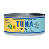 M&S Tuna Chunks in Sunflower Oil Canned Tuna 160g