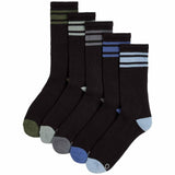 M&S Men's Goodmove Cool & Fresh Cushioned Sports Socks 5-Pack, Black, Size 6-8
