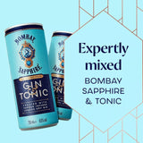Bombay Sapphire gin and tonic premix cocktail 250ml - British product