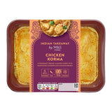 M&S chicken korma ready meal 400g, imported from the UK