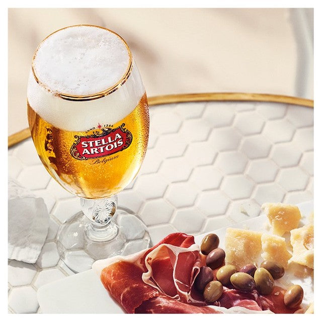 Stella Artois Belgian lager bottle 330ml pack of 24 (British brand)