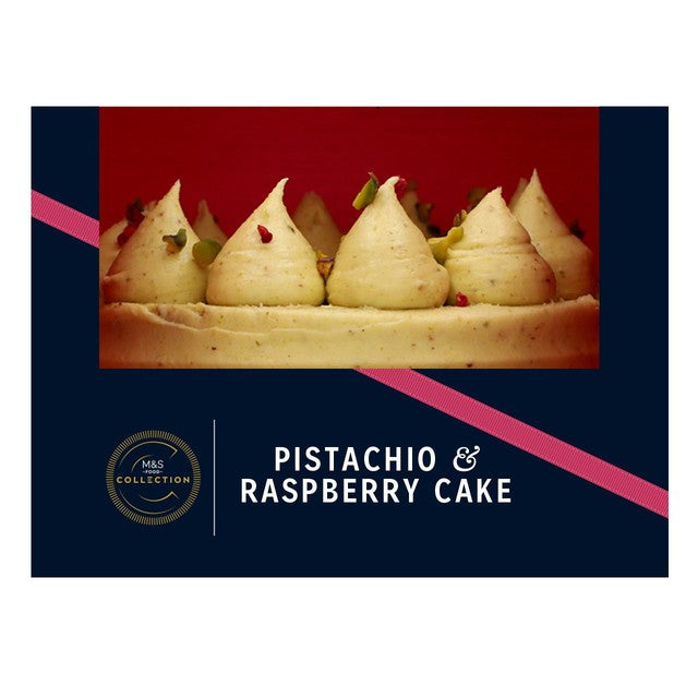 M&S Pistachio & Raspberry Cake 935g, imported from the UK