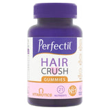 Vitabiotics Perfectil Hair Crush vegan mixed berry gummies for hair, skin, and nails 60 gummies (British brand)
