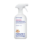 Attitude Fruit & Vegetable Wash Unscented Produce Cleaner 800ml