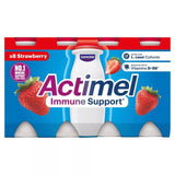 Actimel strawberry yoghurt drink 8x100g multipack - British product
