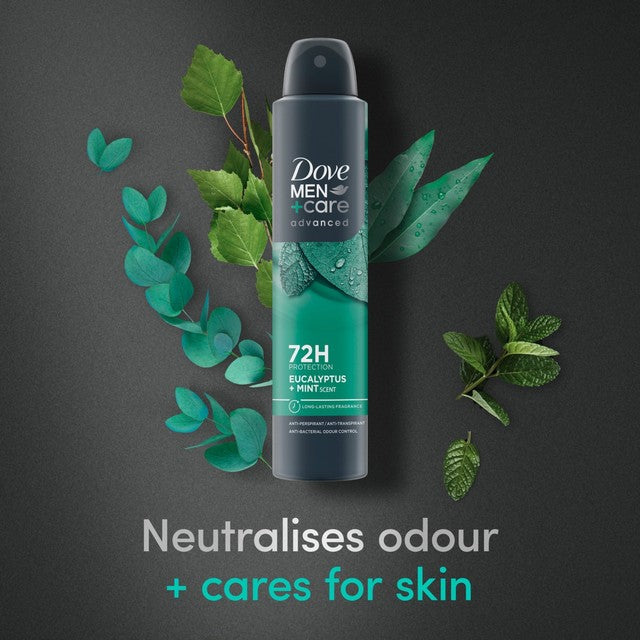 Dove Men+Care anti-perspirant deodorant spray Eucalyptus and Mint 200ml - British product